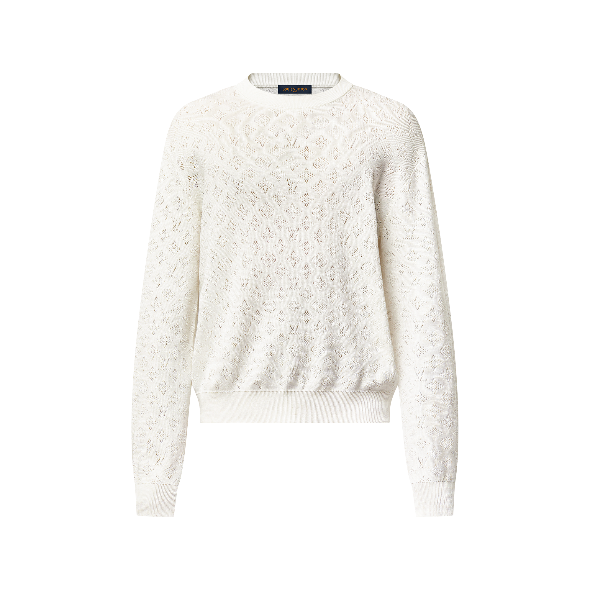 Monogram Pointelle Cotton Pullover - Ready-to-Wear 1AGJHD | LOUIS